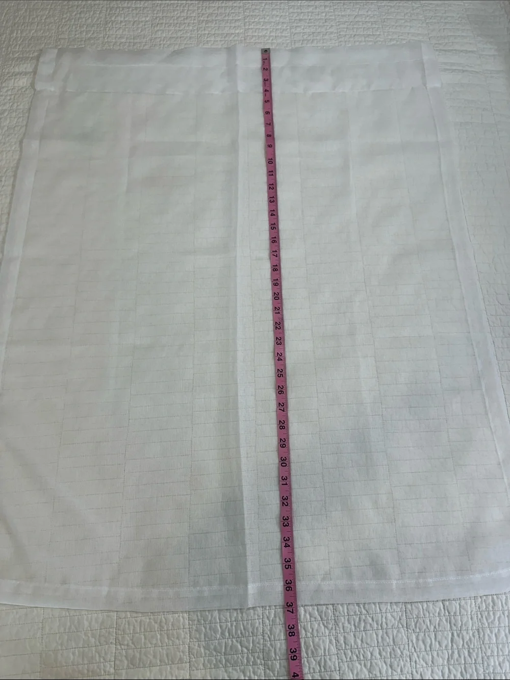 Set of 2 Sheer White Curtain Panel Lightweight Semi-Sheer Window New